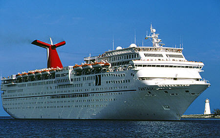 Fantasy cruise ship. Nassau, The Bahamas.