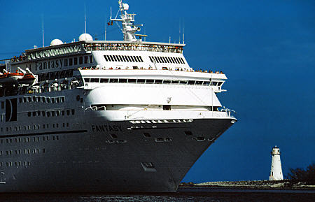 Cruise ship Fantasy. Nassau, The Bahamas.