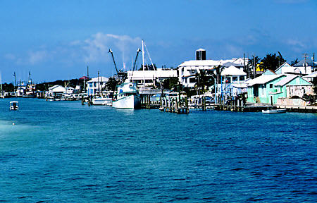 Town of Spanish Wells on Eleuthera Island. The Bahamas.
