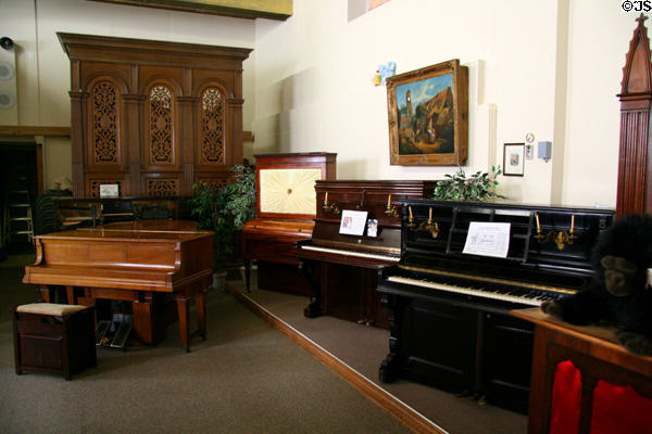 Player pianos at Revelstoke Nickelodeon Museum. Revelstoke, BC.