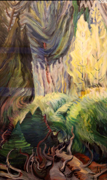 Light Swooping Through painting (c1938-9) by Emily Carr at Art Gallery of Greater Victoria. Victoria, BC.