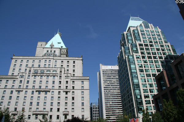 Hotel Vancouver, Royal Centre & Cathedral Place. Vancouver, BC.