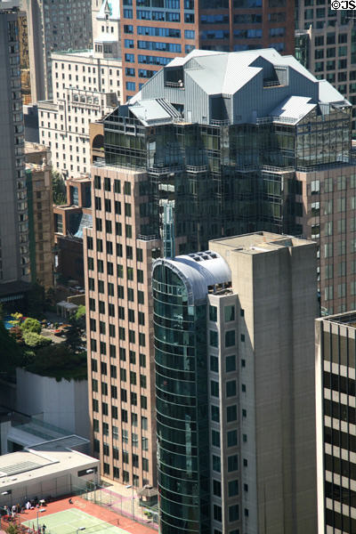 777 Dunsmuir & Bower Building from Harbour Centre observation deck. Vancouver, BC.