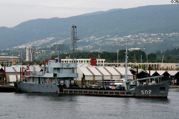 Ship 502 docked at North Vancouver. Vancouver, BC.