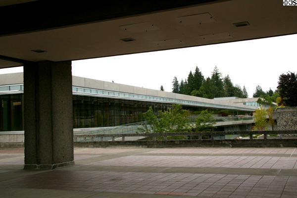 Details of Academic Quadrangle at Simon Fraser University. Vancouver, BC.