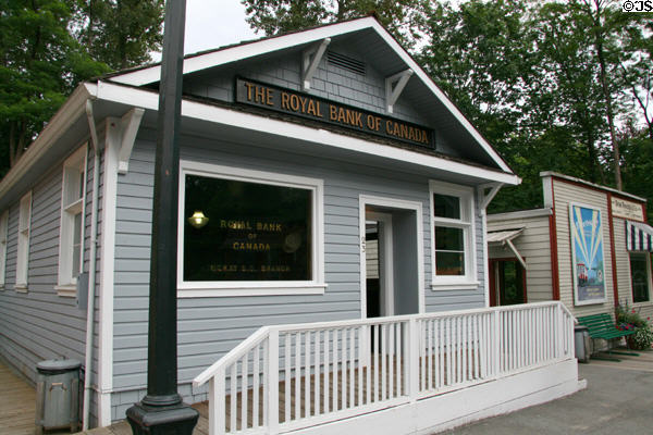 Royal Bank of Canada heritage building at Burnaby Village Museum. Burnaby, BC.