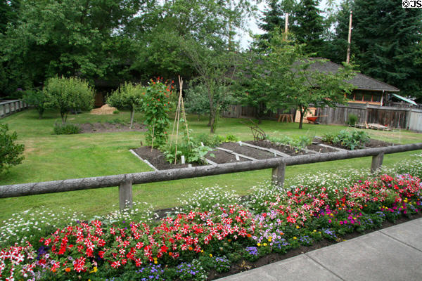 Garden at Burnaby Village Museum. Burnaby, BC.