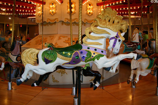 Carousel (1912) by C.W. Parker of Leavenworth, KS at Burnaby Village Museum. Burnaby, BC.