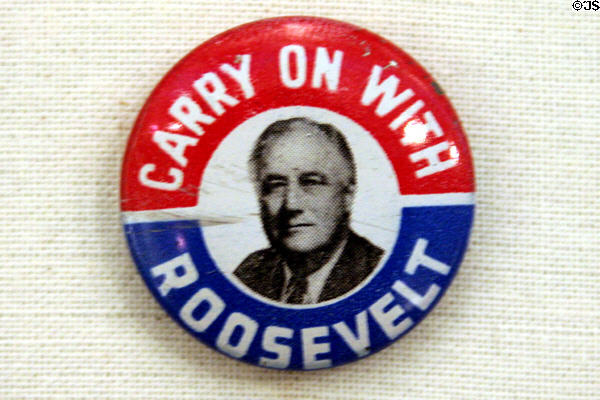 Carry on with Roosevelt campaign button at Campobello. NB.