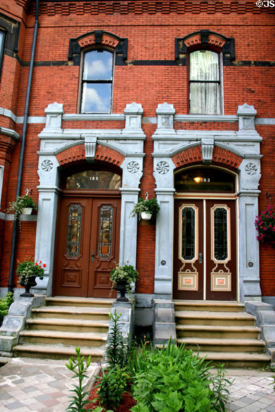 Bullock House (1879) (183-5 Germaine St.). Saint John, NB.