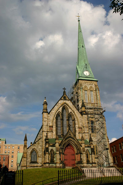 Trinity Church (post 1877). Saint John, NB. Style: Gothic Revival. Architect: W.T. Thomas.