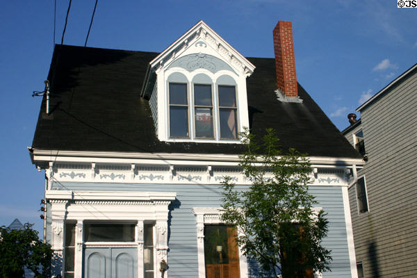 Richly-decorated house (pre 1877) 60 Pitt Street. Saint John, NB.