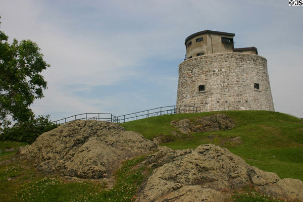 Carleton Martello Tower (1812-5) was used into WW II. Saint John, NB.