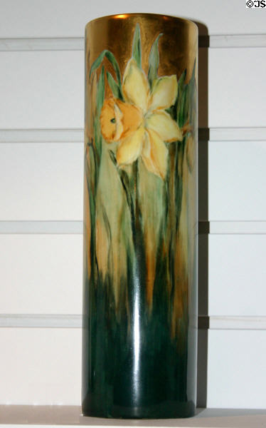 Austrian/Canadian hand-painted vase (1910) at New Brunswick Museum. Saint John, NB.