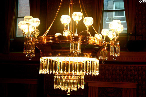 Chandelier in NB House Chamber. Fredericton, NB.