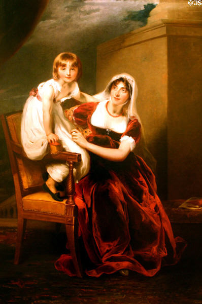 Portrait (c1806) of Mrs. John Thomson & son Baron Sydenham to become Governor General of British North America by Sir Thomas Lawrence at Beaverbrook Art Gallery. Fredericton, NB.