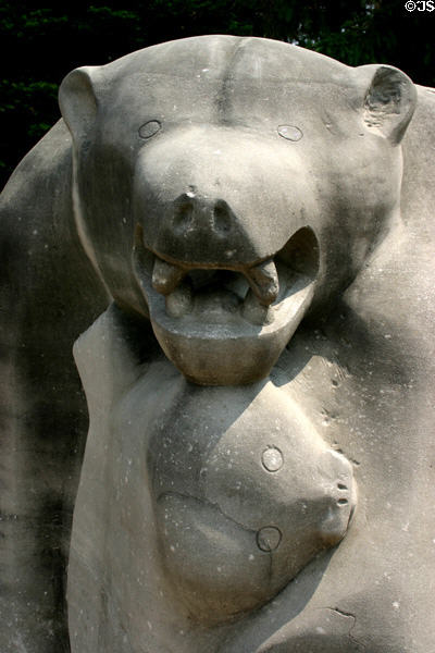 Polar Bear sculpture (1967) by Pauta Saila at McMichael Gallery. Kleinburg, ON.