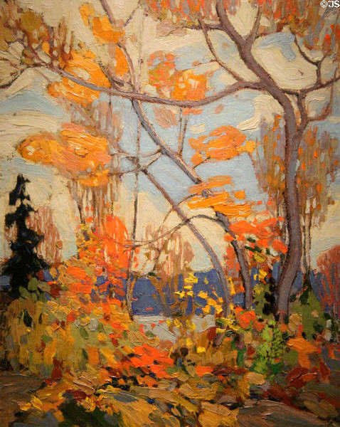 Autumn, Algonquin Park painting (1916) by Tom Thomson at McMichael Gallery. Kleinburg, ON.