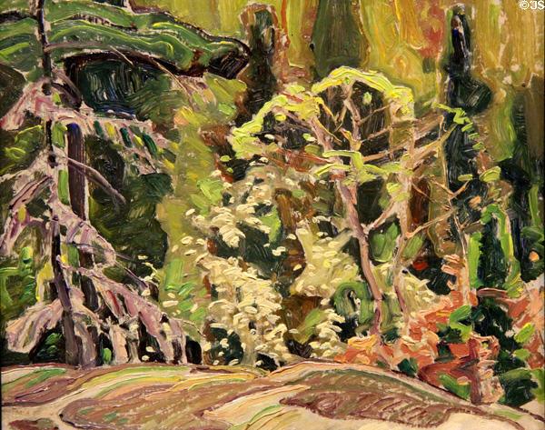 Spring Garland painting (unknown) by Franklin Carmichael at McMichael Gallery. Kleinburg, ON.