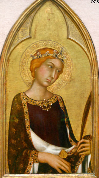 St Catherine of Alexandria (c1320-5) by Simone Martini at National Gallery of Canada. Ottawa, ON.