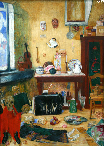 Skeletons in the Studio (1900) by James Ensor at National Gallery of Canada. Ottawa, ON.