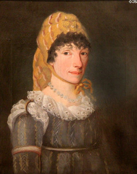 Julie Boucher de La Perrière portrait (c1805) by Louis Dulongpré at National Gallery of Canada. Ottawa, ON.