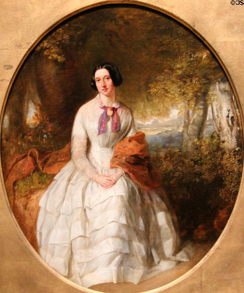 Miss Amelia Boddy portrait (1845) by John Bell-Smith of Toronto at National Gallery of Canada. Ottawa, ON.