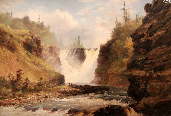 Kakabeka Falls, Kamanistiquia River painting (1882) by Lucius R. O'Brien of Toronto at National Gallery of Canada. Ottawa, ON.