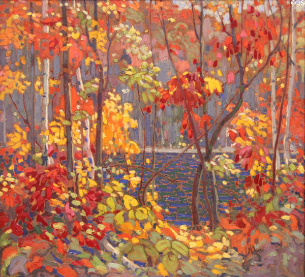 The Pool painting (1915-6) by Tom Thomson at National Gallery of Canada. Ottawa, ON.