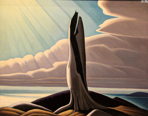 North Shore, Lake Superior painting (1926) by Lawren S. Harris at National Gallery of Canada. Ottawa, ON.