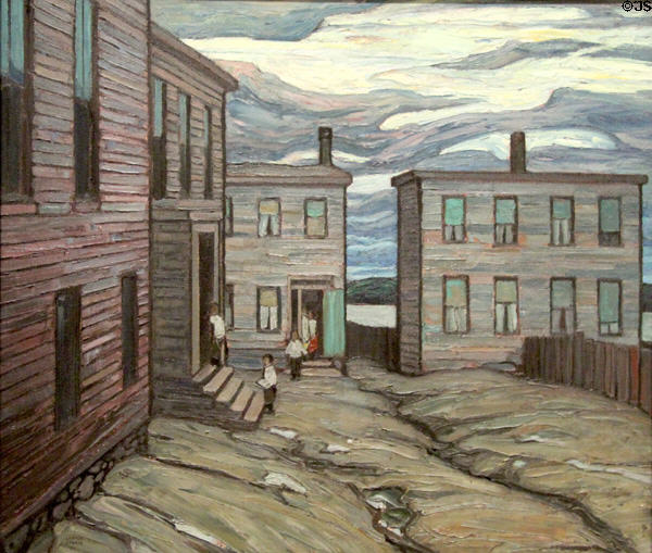 Black Court, Halifax painting (1921) by Lawren S. Harris at National Gallery of Canada. Ottawa, ON.
