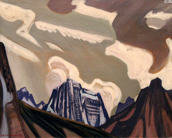 Distant Mountain painting (1928) by J.E.H. MacDonald at National Gallery of Canada. Ottawa, ON.