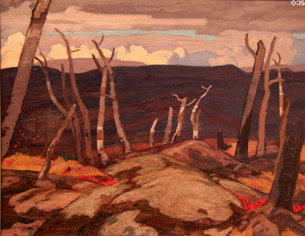 November painting (1922) by A.Y. Jackson at National Gallery of Canada. Ottawa, ON.