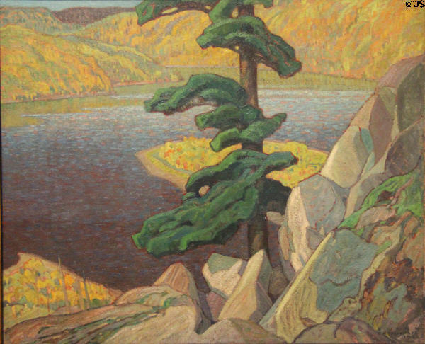 The Upper Ottawa, near Mattawa painting (1924) by Franklin Carmichael at National Gallery of Canada. Ottawa, ON.
