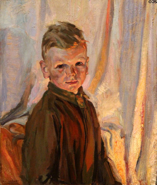 Portrait of John (c1920-1) by F.H.Varley at National Gallery of Canada. Ottawa, ON.