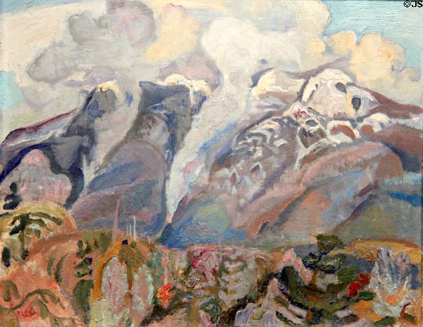 Birth of Clouds painting (c1929) by F.H.Varley at National Gallery of Canada. Ottawa, ON.