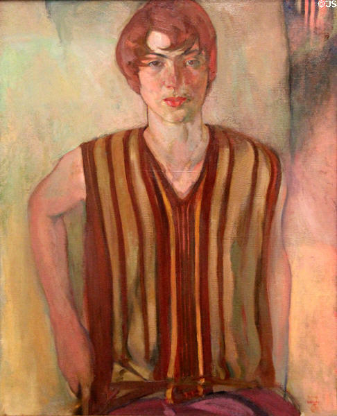 Portrait of Vera (c1929) by F.H.Varley at National Gallery of Canada. Ottawa, ON.
