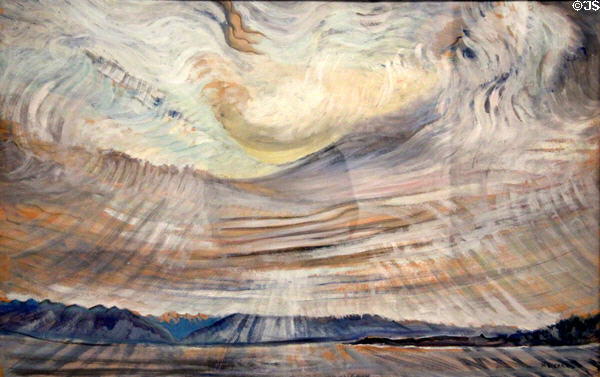 Sky painting (1935-6) by Emily Carr at National Gallery of Canada. Ottawa, ON.