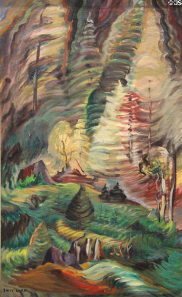 Something Unnamed painting (1937) by Emily Carr at National Gallery of Canada. Ottawa, ON.