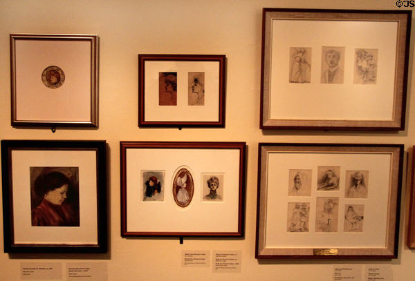Early portraits & sketches by Tom Thompson at Tom Thompson Art Gallery. Owen Sound, ON.