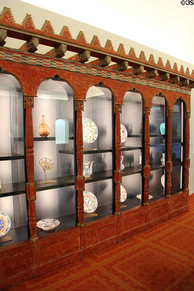 Collection of early Islamic ceramics at Aga Khan Museum. Toronto, ON.