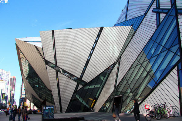 The Crystal new northern entrance (2007) to Royal Ontario Museum. Toronto, ON. Architect: Daniel Libeskind.