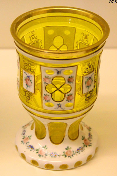 Bohemian enameled & gilded beaker (1860-80) at Royal Ontario Museum. Toronto, ON.