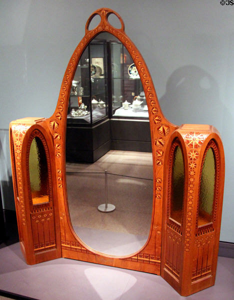 Dressing table (c1904) by Carlo Bugatti an Italian working in Paris at Royal Ontario Museum. Toronto, ON.