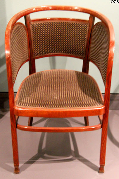 Caned armchair by Joseph Hoffmann of Vienna at Royal Ontario Museum. Toronto, ON.