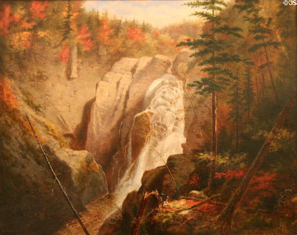 St. Anne's Falls painting (1859) by Cornelius Krieghoff at Art Gallery of Ontario. Toronto, ON.