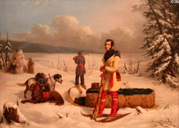 Scene in the Northwest - portrait painting (c1846) by Paul Kane at Art Gallery of Ontario. Toronto, ON.