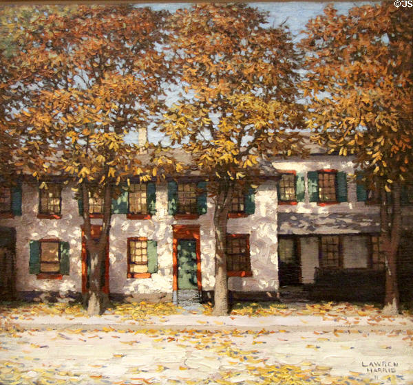 Houses on Richmond Street, Toronto painting (1911) by Lawren Harris at Art Gallery of Ontario. Toronto, ON.
