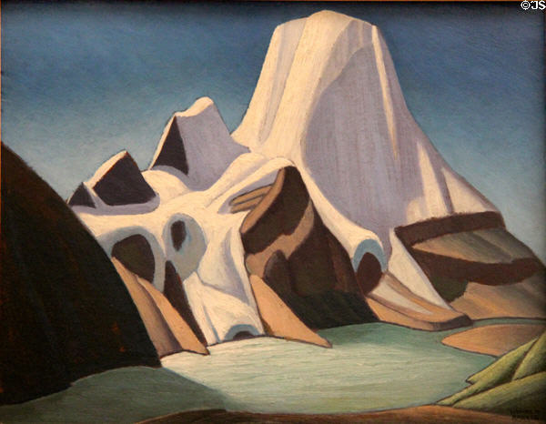 Mount Robson from Northeast painting on board (1929) by Lawren Harris at Art Gallery of Ontario. Toronto, ON.