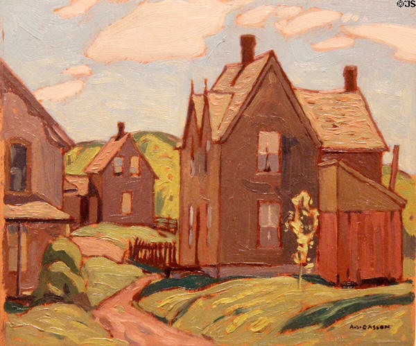 House in Severn Bridge painting (1929) by A.J. Casson at Art Gallery of Ontario. Toronto, ON.